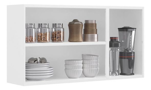 Armário Em Aço 105cm 3 Portas De Vidro Florença Wt 1