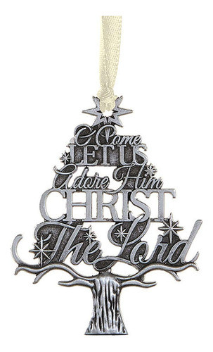 Religious O Come Let Us Adore Him Tree - Adorno De Navidad, 0