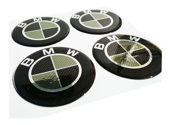 Calco Centro Llanta Bmw Carbono 49mm Plata- Carbono 0