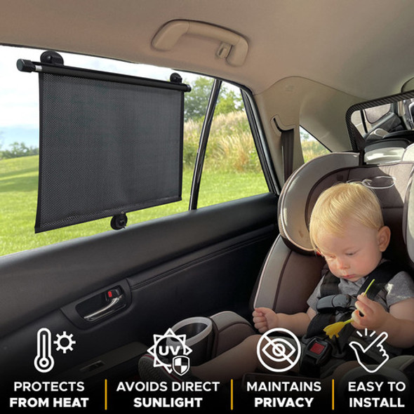 Econour Parasol Para Ventana Lateral De Automovil (paquete D 1