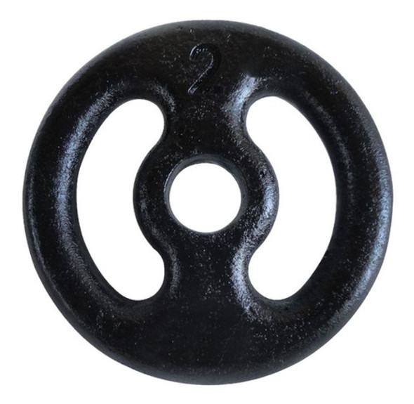 Anilha Ferro Fundido Pintada Fitness Academia 2,0 Kg 0