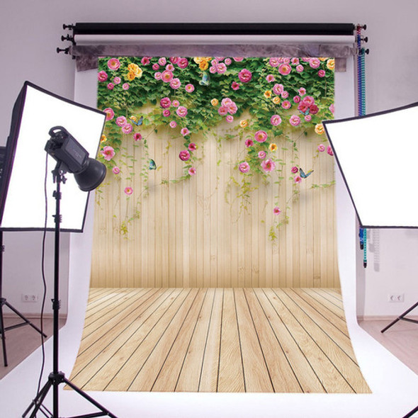 Lb Los 3x5ft Flores Madera Vinilo Foto Fondo Fotografía Fond 1