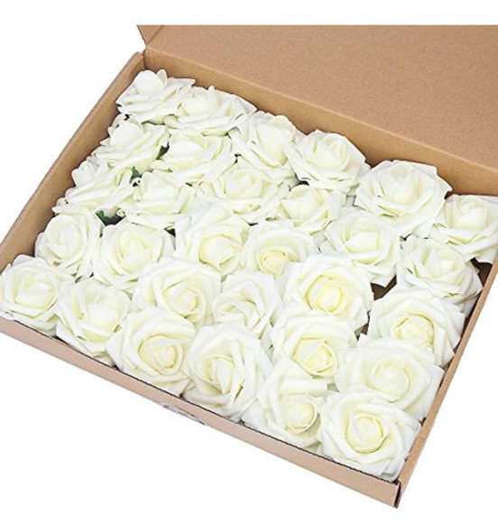 Bodosac 60 Piezas De Rosas De Flores Artificiales Rosas Arti 0