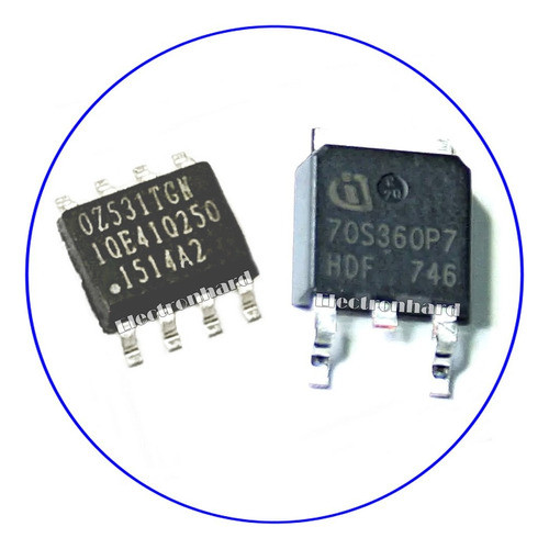 Combo Oz531tgn Sop-8 + 70s360p7 To-252 Ipd70r360p7s 0z531tgn 0
