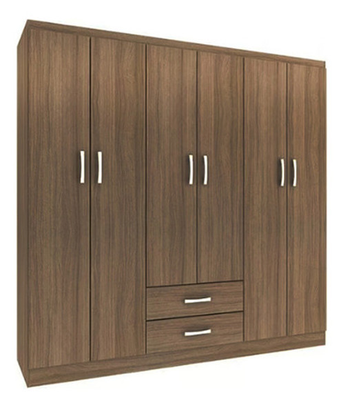 Ropero Placard Atalaia 6 Puertas 2 Cajones Marron 0