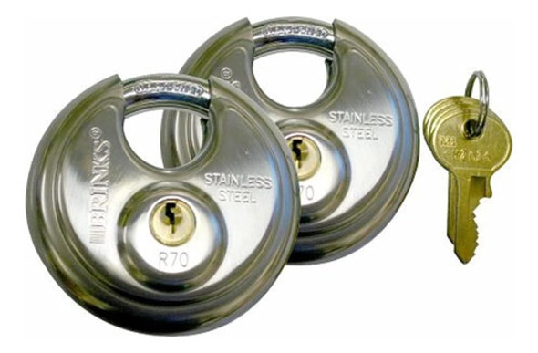 Brinks 183-70201 Cerradura De Disco Cubierta De Acero Inoxid 0