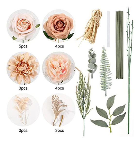 Yyhuawu Caja Combinada De Flores Artificiales Juego De Flore 1