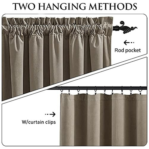 Stangh - Cortinas De Terciopelo Beige Camello Para Habitaci 1