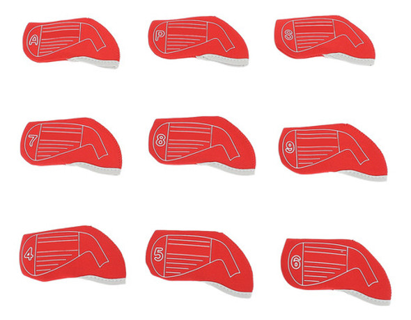 Conjunto De Capas Club Head, 9 Peças De Tecido À Prova De Ch 0 Conjunto De Capas Club Head, 9 Peças De Tecido À Prova De Ch 0