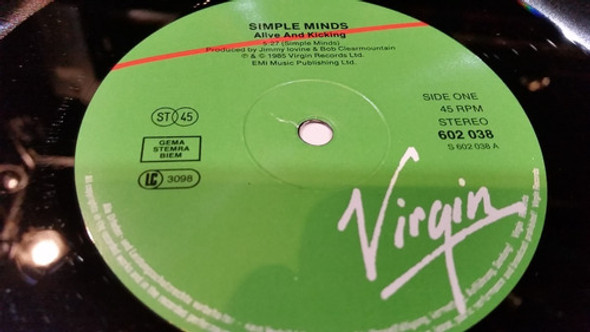Simple Minds Alive & Kicking Vinilo Maxi Germany 2 Versiones 1