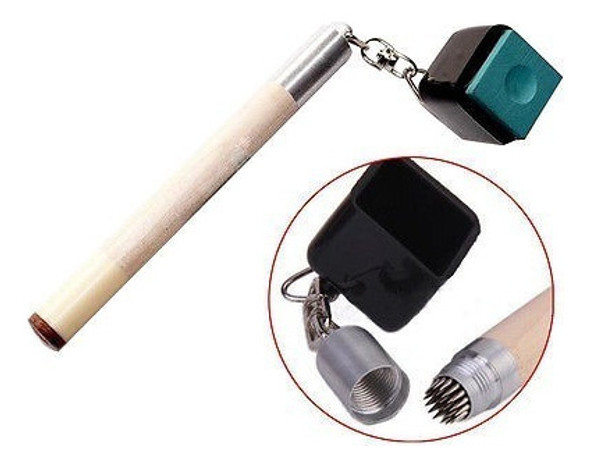 2 En 1 Bolsillo Tiza Titular Preparación Palo Billar Pool Ta 1 2 En 1 Bolsillo Tiza Titular Preparación Palo Billar Pool Ta 1