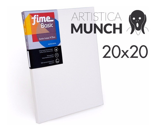 Bastidor Entelado Fime Linea Basic 20x20 X  24 Unidades 1