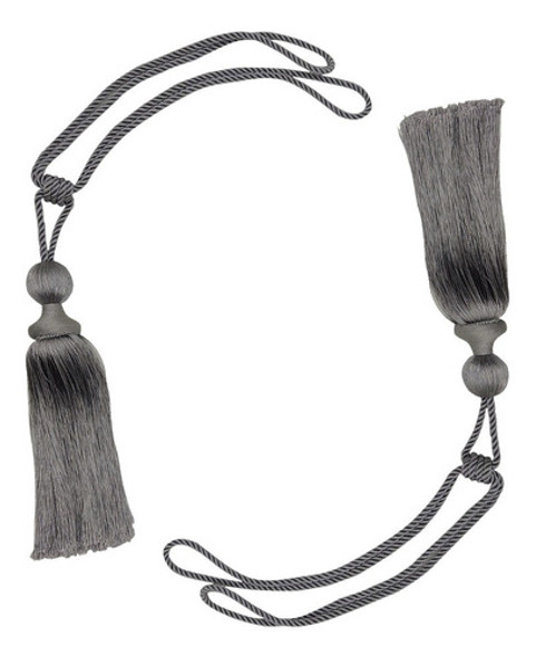 Borla Hilo Decorativa Cortinas Agarraderas Artesanales X2 0