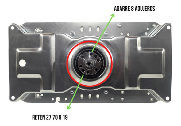Caja Trasmisión Engranaje Lavarropas Compatible Philco Ph15 1 Caja Trasmisión Engranaje Lavarropas Compatible Philco Ph15 1