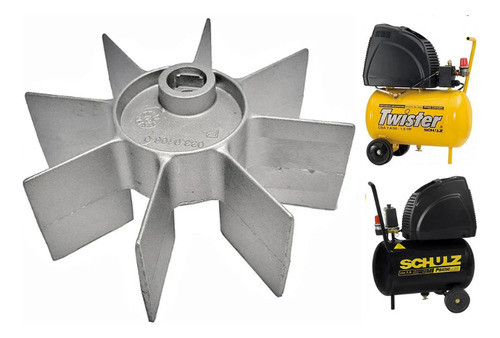 Ventoinha Csa 7,5 / Csa 8,5 Compressor Schulz 033.0106-0/at 0