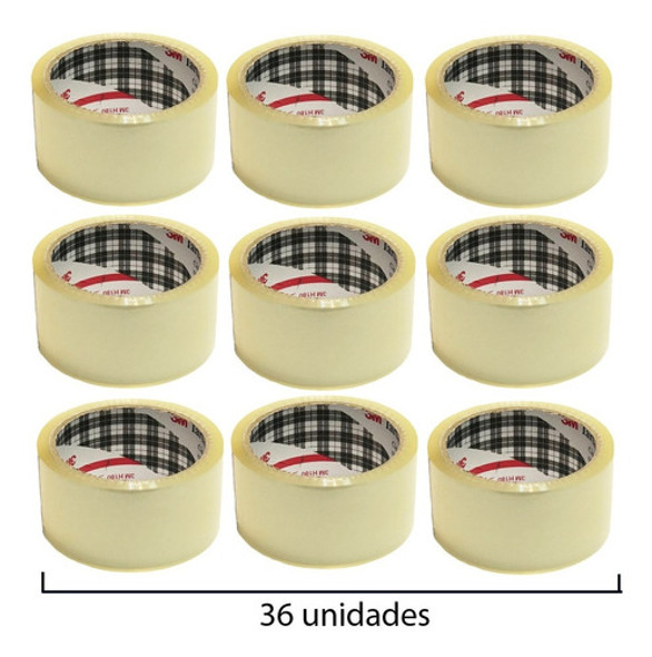 Pack (x36) Cinta Embalaje Transparente 3m (48mm X 50mts) 1