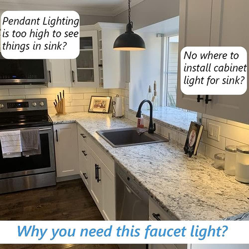 Luz Del Grifo Del Fregadero De La Cocina, Luz Led Sin Contac 1