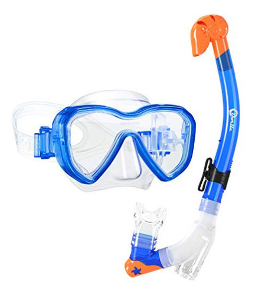 Dorlle Kids Snorkel Set Máscara De Snorkel Con Snorkel Seco 0