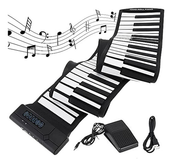 Artcreativity Electric Roll Up Piano, Teclado De Piano Plega 0