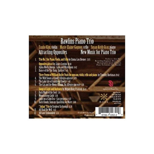 Diemer/rawlins Piano Trio Attracting Opposites New Music For 1