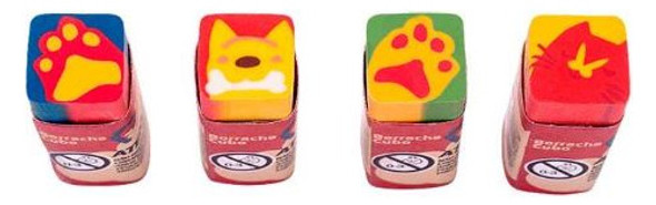 Borracha Cubo Pets Decorada 32 Unidades Leo & Leo Escolar 1