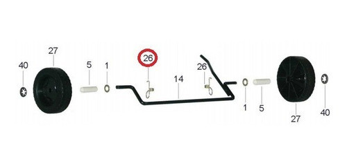 Resorte Soporte Eje 3/8  Regulador De Altura - Dibra 0