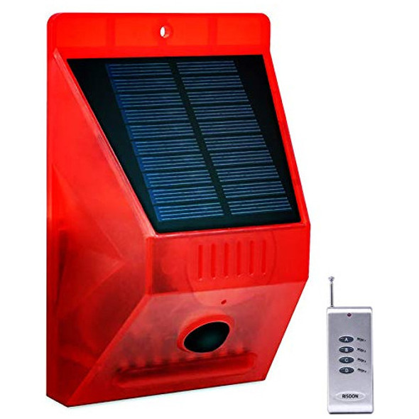 Luz Estroboscópica Solar Con Control Remoto, Luz De Alarma S 0