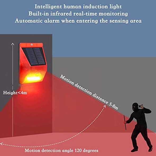 Luz Estroboscópica Solar Con Control Remoto, Luz De Alarma S 1