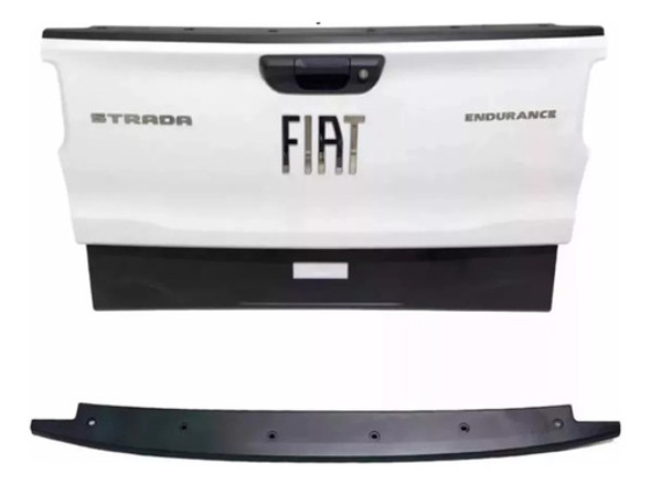 Moldura Friso Superior Tampa Traseira Nova Strada Fiat 0