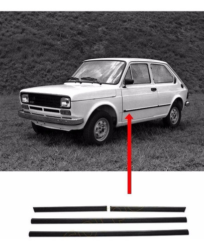 Juego Bagueta Lateral Fiat 147 Spazio 1