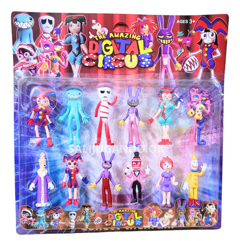 Muñeco Digital Circo Circus Pomni Jax Decoracion Blister X12 0