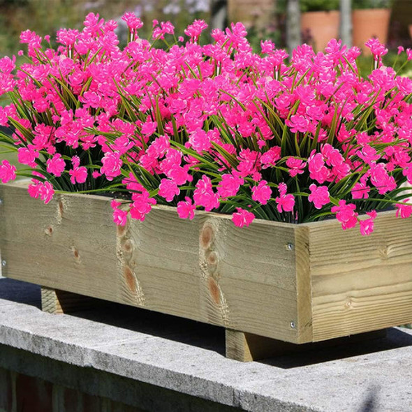Flores Artificiales Resistentes Uv Decoración Pack X 20 Rosa 1