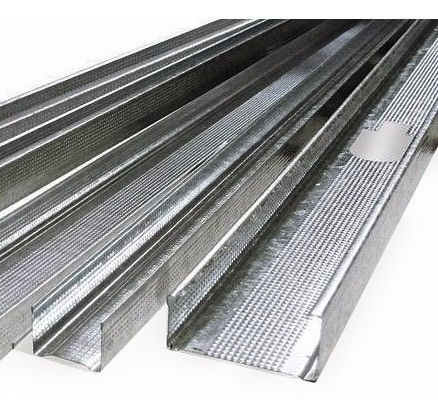 Perfil Montante Galvanizado 35mm Calibre 26 0.39mm Para Yeso 1