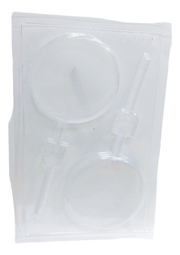 Placa Transparente Chupetin Paleta Redonda Lisa X 2 0