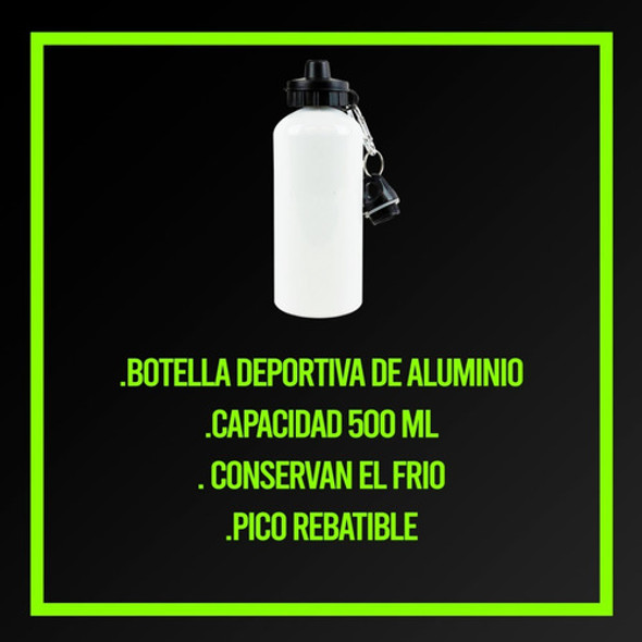 Botella Deportiva - Argentina Campeon 3 Estrellas Celeste 1