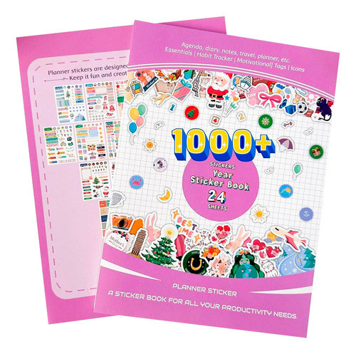 Cuaderno De Stickers 1000 Unidades 24 Hojas Pegotin El Rey 0