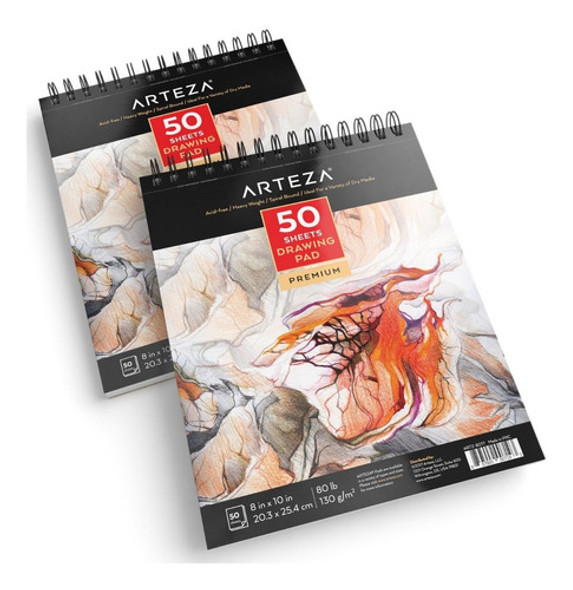 Arteza Cuaderno Dibujo Pack X 2 100 Hojas A Pedido! 0