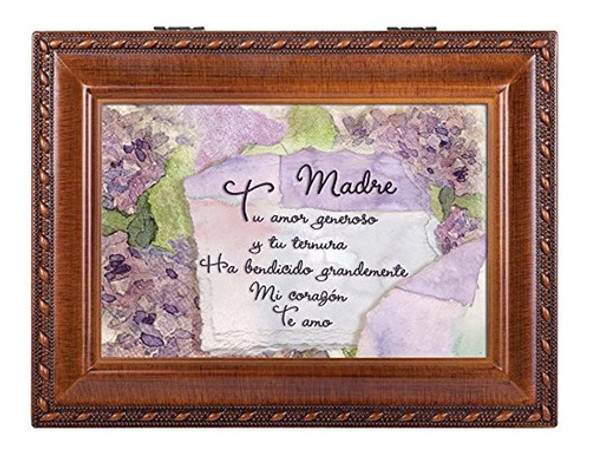 Cottage Garden Madre Woodgrain Music Box / Jewelry Box Juega 1