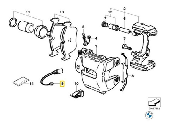 Sensor Delantero Freno Bmw 3 E36 323ti M52 1 Sensor Delantero Freno Bmw 3 E36 323ti M52 1