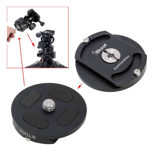 Adaptador De Montaje De Abrazadera De Cabeza De Trpode Con A 0