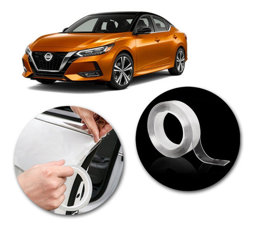 Autoadhesivo Vinilo Transparen Nissan Sentra 5mtsx20mm Kenny 0