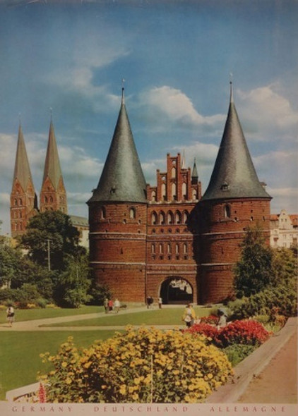 Lubeck Hansestadt Alemania En El Año 1935 - Lámina 45x30 Cm. 0 Lubeck Hansestadt Alemania En El Año 1935 - Lámina 45x30 Cm. 0