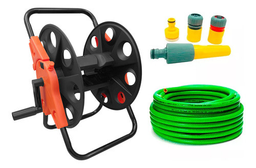 Kit Porta Manguera Riego Manguera 20mts 2123 Aquaflex 0