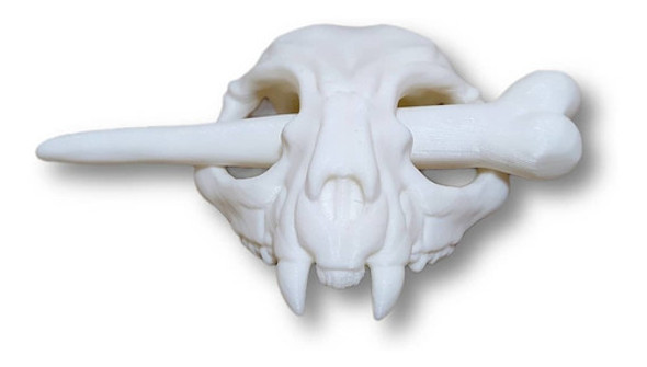 Broche Para El Cabello Craneo Skull 1