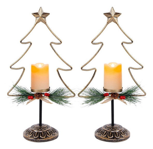 Candelabro Navideño Luces Batería 40cm Pack X 2 Unidades 0 Candelabro Navideño Luces Batería 40cm Pack X 2 Unidades 0
