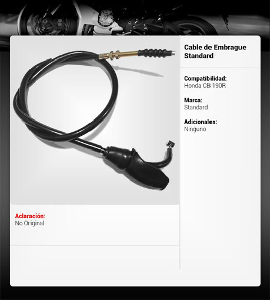 Cable Embrague Honda Cb 190 R Standard Alta Calidad Fasmotos 1 Cable Embrague Honda Cb 190 R Standard Alta Calidad Fasmotos 1