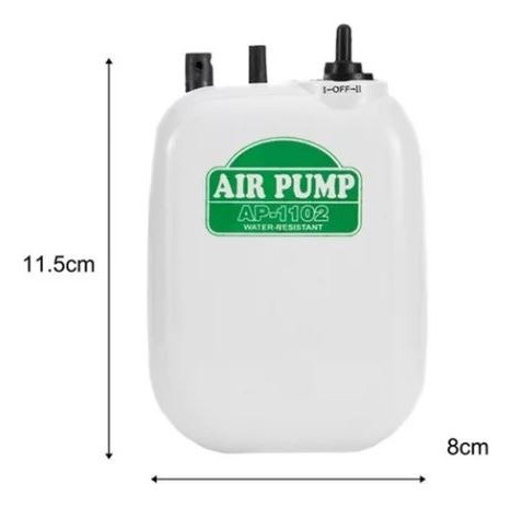Aireador Para Carnada Viva Air Pump Ap-1102 Red Fish A Pila 1
