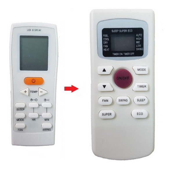 Control Remoto Aire Acondicionado Univ. Para York  Gz-12b-e1 0