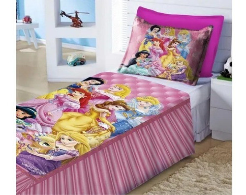 Cubre Cama + Funda  Princesas Disney 0
