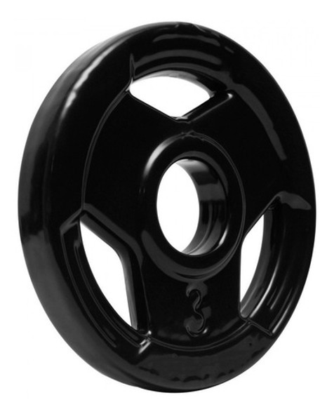 Anilha Sport Emborrachado 1 Par 03kg Furo Olímpico Fit Cross 1